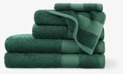 Goldea bambuszszálas törölköző és fürdőlepedő - smaragdzöld 50 x 100 cm