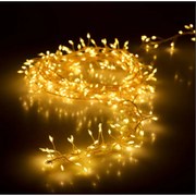 720 micro LED-es BOA fényfüzér, kültéri-beltéri hálózati, meleg fehér, 7 m, IP44