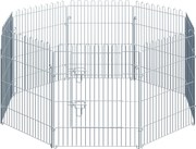 PawHut Kiskutya Játszókerítés, Kiskutya Zár, Kiskutya Kerítés Játszóhely 8 részes W63 x H76 cm | Aosom