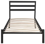 Bella fém ágykeret ajándék ágyráccsal, több méretben és színben-Fekete 90x200 cm-es-fekete