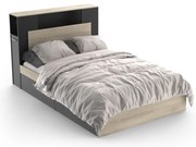 Life franciaágy négyfiókos 140x200cm Kronberg tölgy/Black N