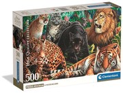Állatos Wild Cats 500 db-os Compact puzzle Clementoni
