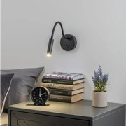 Brilagi - LED Rugalmas fali lámpa MAYA LED/3W/230V 4000K fekete