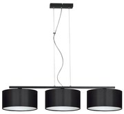 Csillár zsinóron ASTRA 3xE27/60W/230V fekete