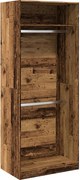 vidaXL antik fa színű szerelt fa ruhásszekrény 80 x 50 x 200 cm