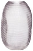 Glam szürke üveg váza, magasság 30 cm - Hübsch
