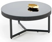 Cosmo S Kerek Dohányzóasztal fekete