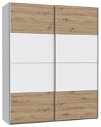 KARO gardróbszekrény 170x210 cm fehér/artisan tölgy