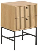 OLIVIA fiókos éjjeliszekrény, tölgy