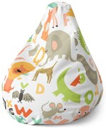 Pear babzsák állatkert ábécé - gyerek, színes