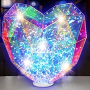 PRISMIC™ 3D Puzzle LED lámpa - Álló szív (APU-R-PM-1627)