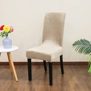 SzékHuzat Étkezőszékre (bársonyos, drapp barna)