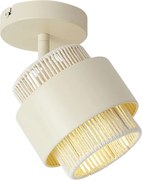 Modern bézs spotlámpa kötéllel, forgatható és dönthető - Kora