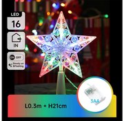 Aigostar - LED RGBY karácsonyi dekoráció 16xLED/3xAA csillag