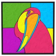 Kreatív készlet anyaggal való 3D festéshez - Tukán 30x30cm