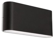 LED2 - LED Kültéri fali lámpa FLAT 2xLED/5W/230V IP65 fekete