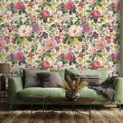 Fotótapéta - Mintás virágfestmény (147x102 cm)