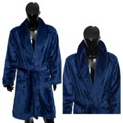 King sötétkék mikroszálas fürdőköpeny TiaHome - XL