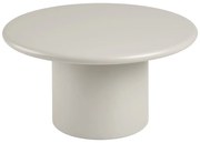 Krémszínű kerek dohányzóasztal ø 80 cm Nagano – House Nordic