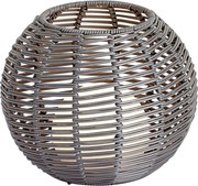 Kültéri asztali lámpa sötétszürke 25 cm LED-del, USB-C-vel újratölthető IP44 - Oli