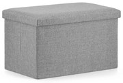 FURELA XL szürke összecsukható puff  60 x 38 x 38 cm