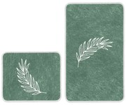 Zöld fürdőszobai kilépő szett 2 db-os 60x100 cm – Mila Home