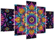 Kép - Kaleidoszkópos mandala (150x105 cm)