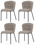 Bouclé CT-W1077 LAN2 étkezőszék szett, 4 db