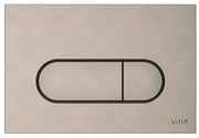 VitrA Root Round Flush Plate Brushed Nickel 740-2295