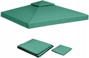 Tetőburkolat Kerti pavilon Pavilonburkolat 3x3m Sötétzöld