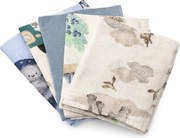 Pamut pelenka nyomtatott mintával NEW BABY 60x80 cm STANDARD BOY 5 db