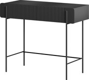 Malmi fésülködőasztal fiókokkal 100 cm - fekete matt / fekete lábak