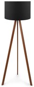 Asir Állólámpa AYD 1xE27/60W/230V fekete/barna AS0028