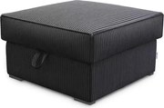 SMART COSARO XL tárolós ülőke 71x71 cm, fekete
