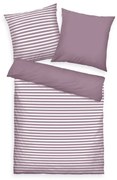 Tom Tailor Cozy Mauve & Crisp White pamut ágyneműhuzat, 200 x 220 cm, 2 db 80 x 80 cm