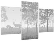 Kép - rét szarvasokkal (90x60 cm)