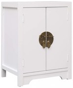 vidaXL fehér császárfa éjjeliszekrény 38 x 28 x 52 cm