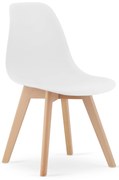 Fehér KITO szék bükkfa lábakkal