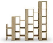 Natúr színű polcos állvány tölgyfa dekorral 158x151 cm Anissa – Marckeric