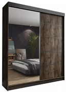 Amo 150 Tolóajtós Szekrény 150cm, Szürke Hamu