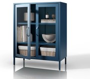 Vitrin GINA, 800 x 1015 x 400 mm, Modern: sötétkék