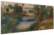 Kép - Auguste Renoir, Landscape at Vetheuil, reprodukciók (120x50 cm)