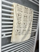 Gyorsan száradó törülköző Smiley bézs A törülközők mérete: 70x140 cm
