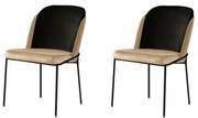 Dore Beige and Black étkezőszékek, 2 db