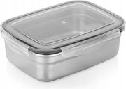 Acél Ételtároló Edény Fedővel És Tömítéssel Légmentesen Záródó 1,25 L