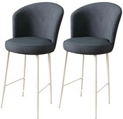 Fora Anthracite and White bárszék szett, 2 db, 2 db