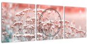 Kép - Réti virágok (órával) (90x30 cm)