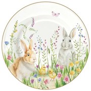 Húsvéti porcelán desszertes tányér 19 cm Happy Easter