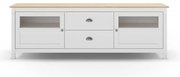 Fehér borovi fenyő TV-állvány 180x59 cm Misti – Marckeric