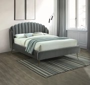 Calabria Velvet bársony ágykeret Szürke 160cm